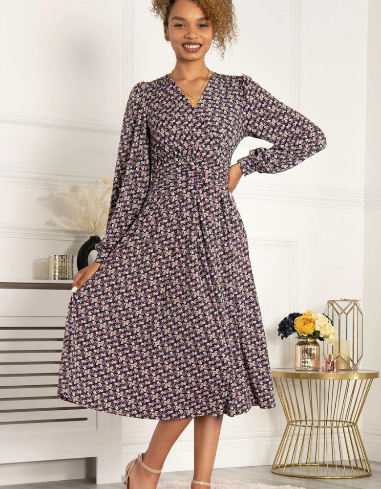 Libby Long Sleeved Jersey Dress