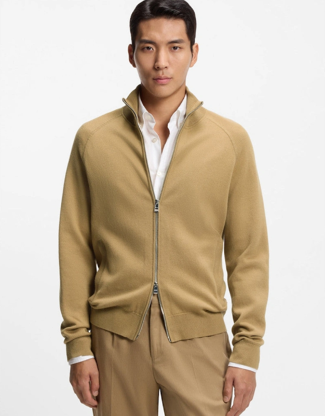 BOSS Black H-Idino Sweater 252 Dark Beige