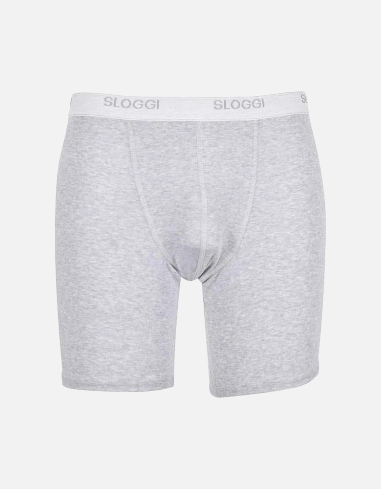 Basic Boxer Briefs, Grey Heather Melange
