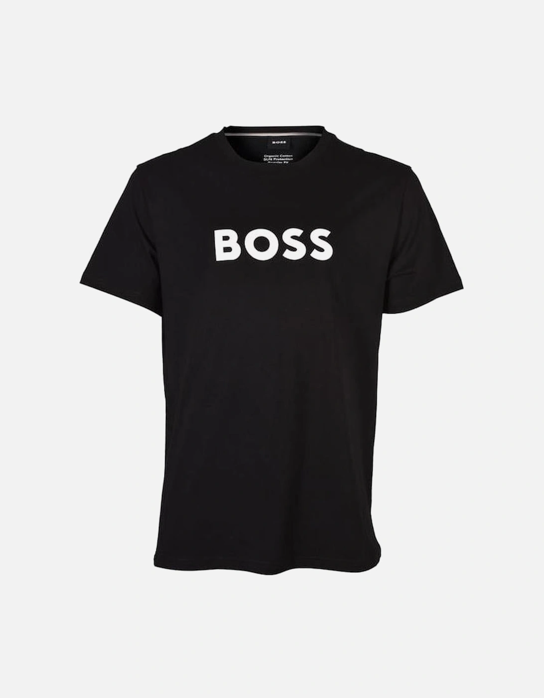 BOSS Logo Print UV-Absorbent Beachwear T-Shirt, Black, 4 of 3