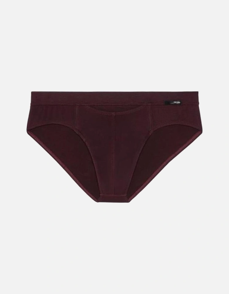 HO1 Tencel Soft Mini Brief, Burgundy