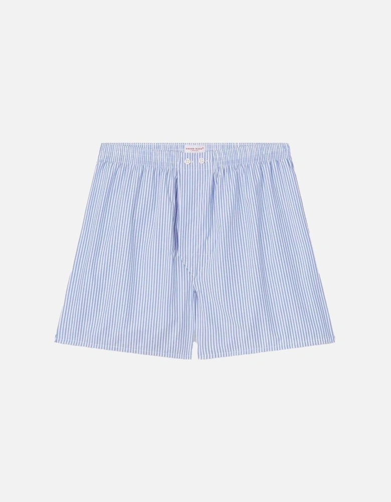 Cotton Boxer Shorts, Light Blue