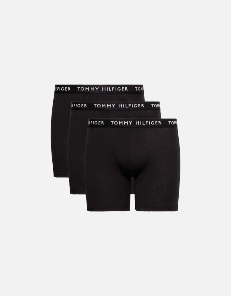 3-Pack Recycled Essentials Boxer Briefs, Black