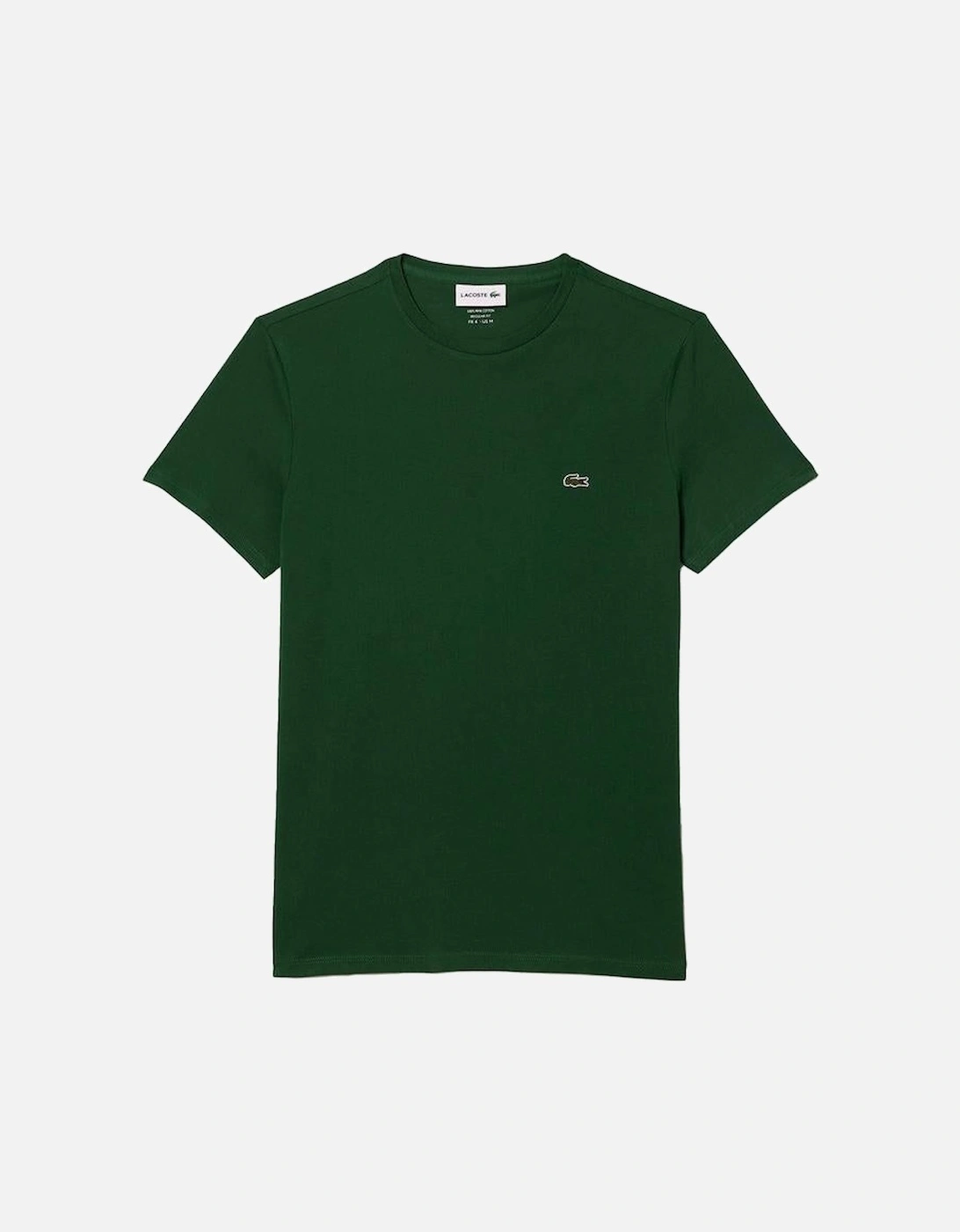 Monochrome Cotton Pima Jersey Crew-Neck T-Shirt, Green, 4 of 3
