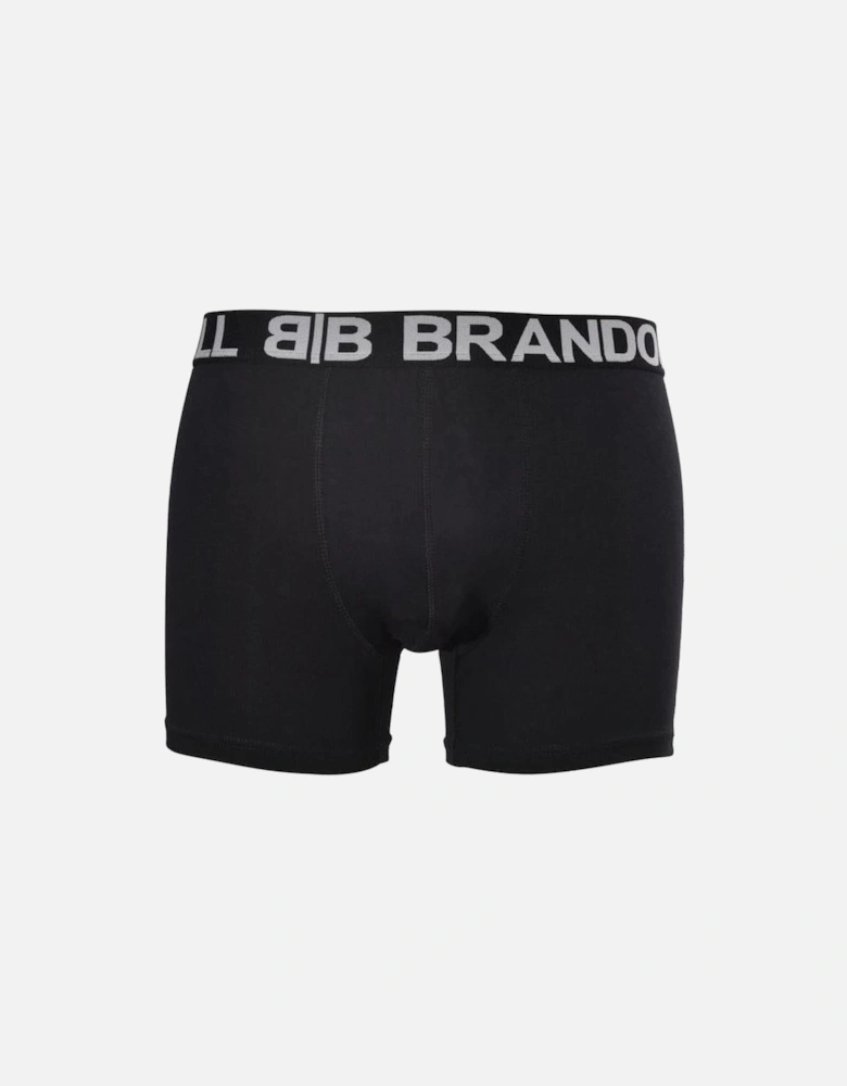 Contrasting Logo Waistband Boxer Brief, Black