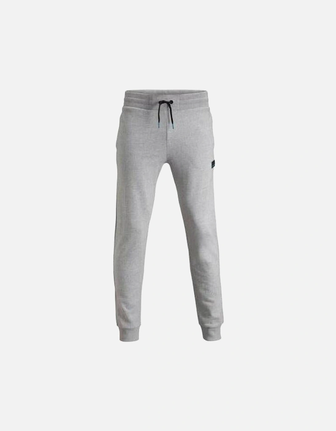Jersey Cotton Tracksuit Bottoms, Light Grey Melange, 5 of 4