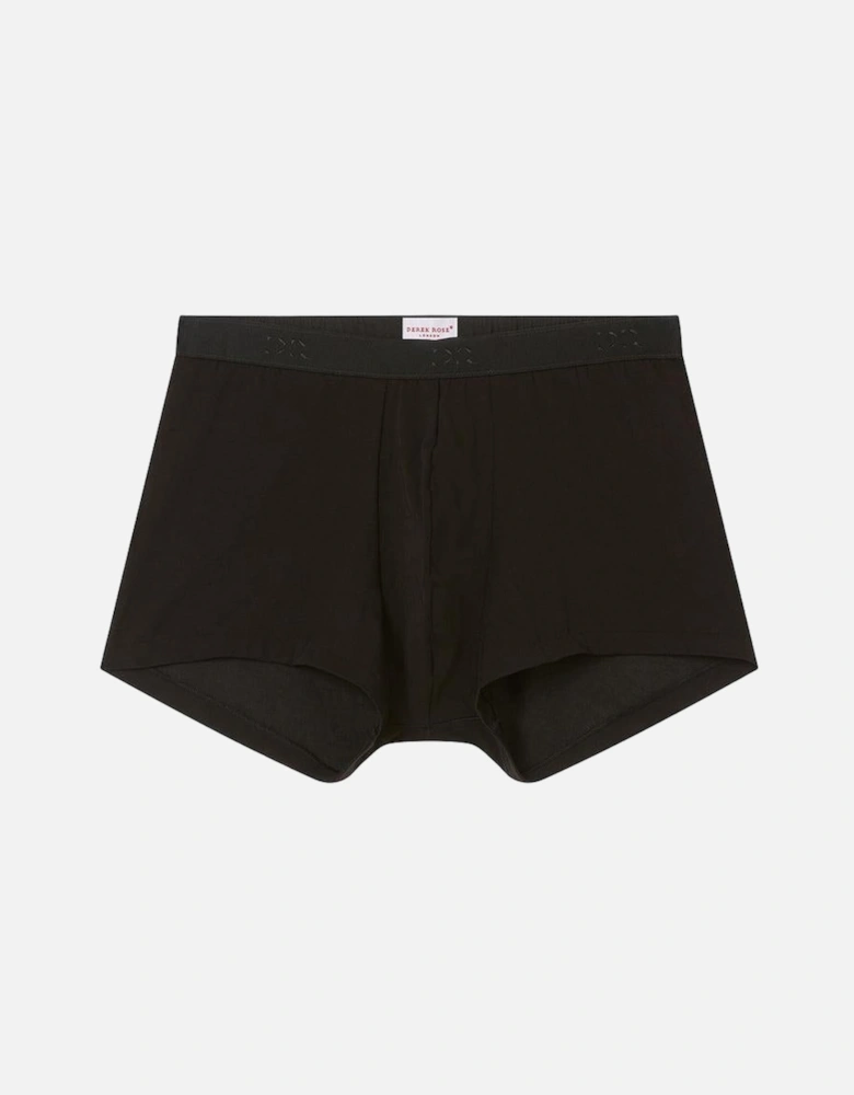Pima Cotton Boxer Trunk, Black