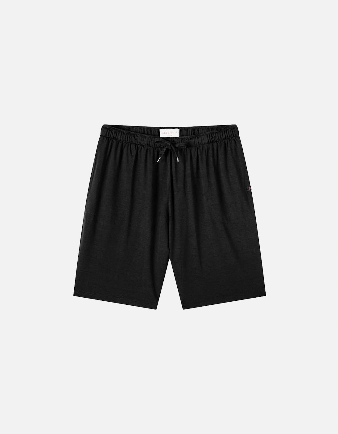 Basel Micro Modal Stretch Lounge Shorts, Black, 2 of 1