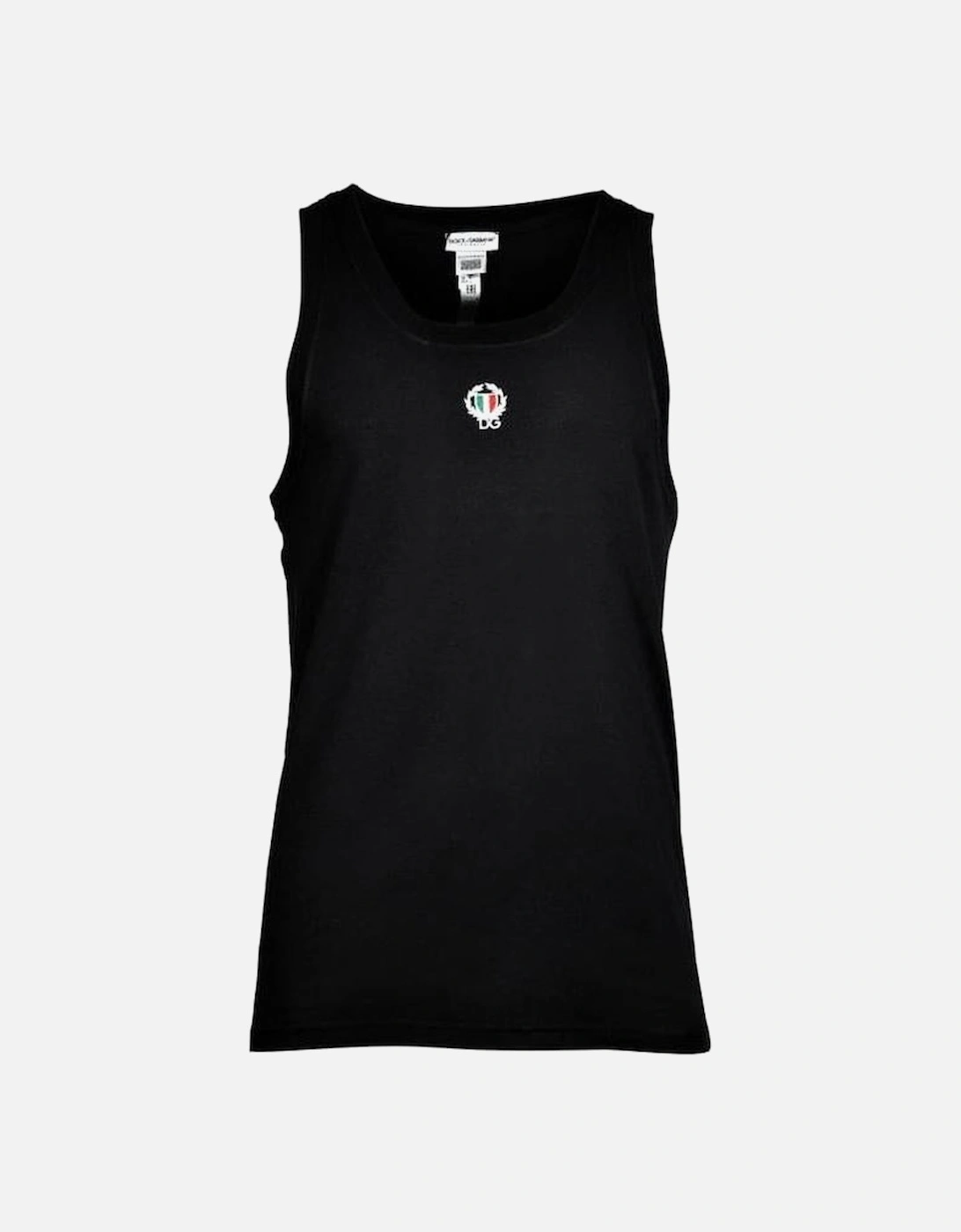 Dolce& Gabbana Tank Top Vest with Crest, Black, 4 of 3