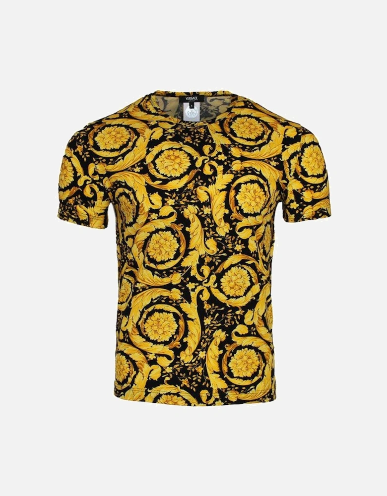 Barocco T-Shirt, Black/Gold
