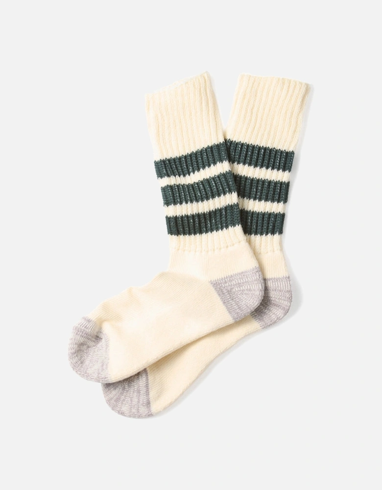 Coarse Ribbed Old School Crew Socks