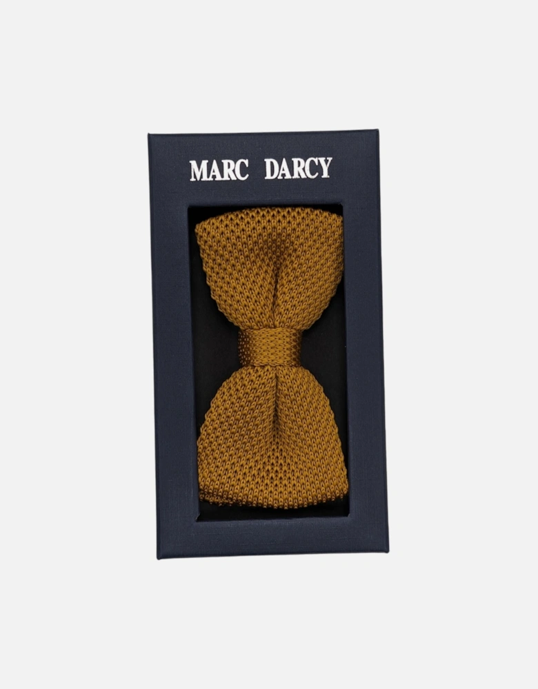 Knitted Bow Tie - Gold