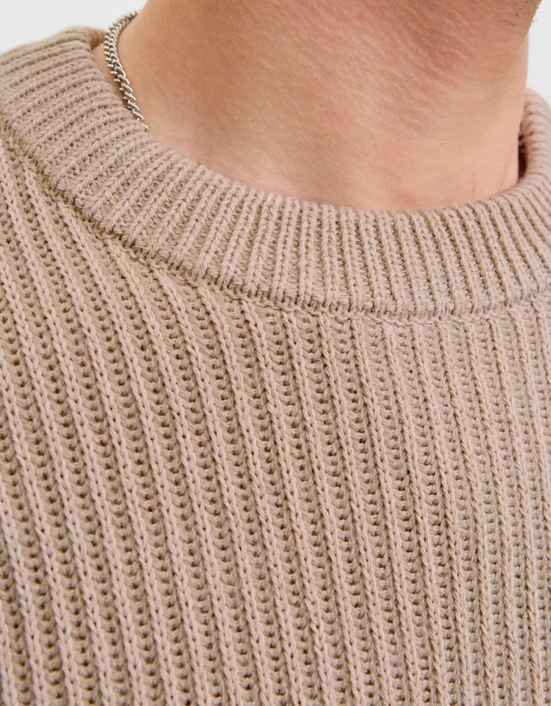 JJE Dover Knit crew neck MOONBEAM