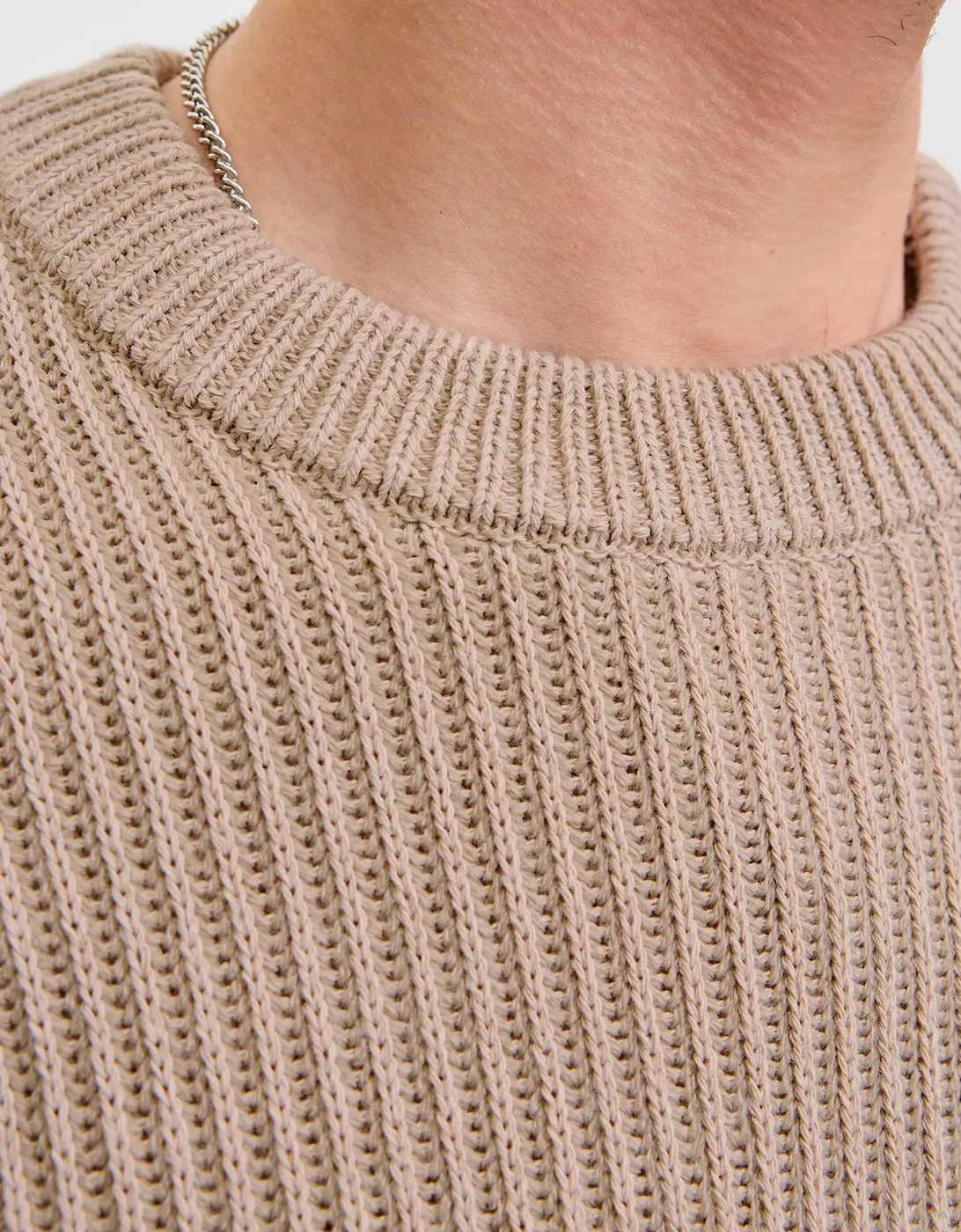 JJE Dover Knit crew neck MOONBEAM
