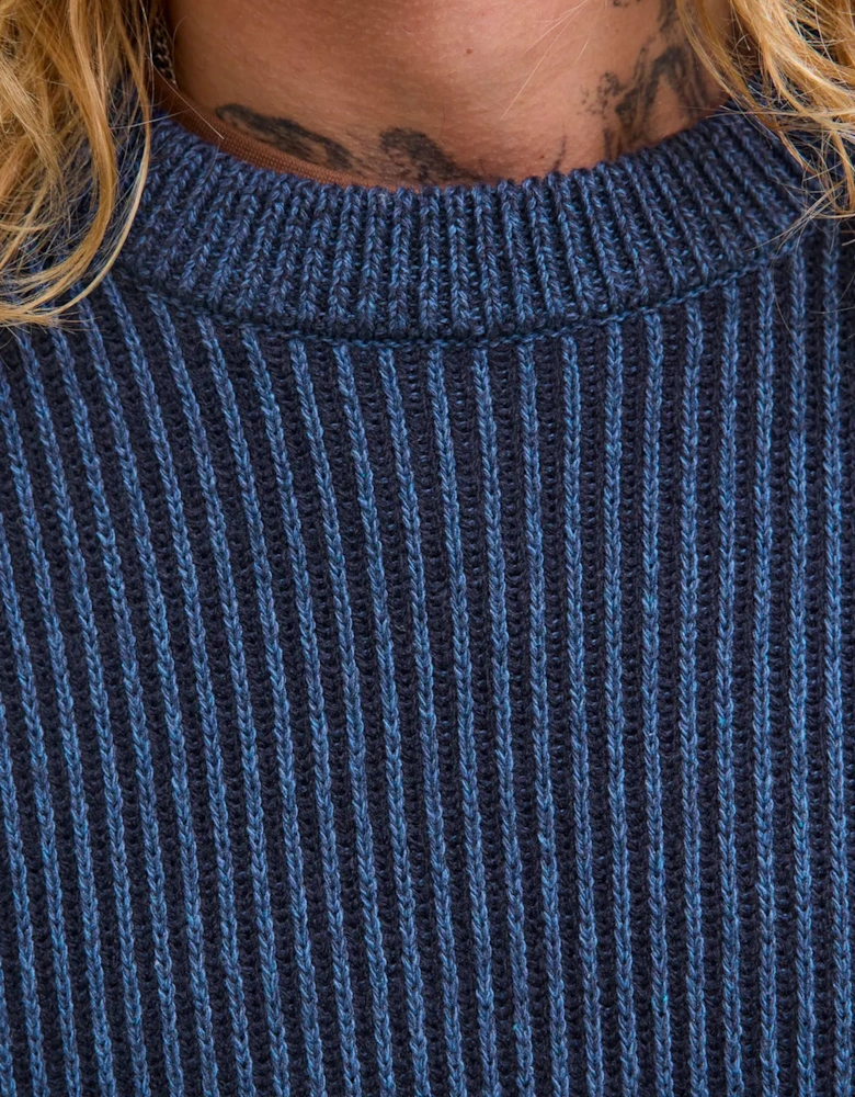 JJE Dover Knit Crew Neck Sky Captain