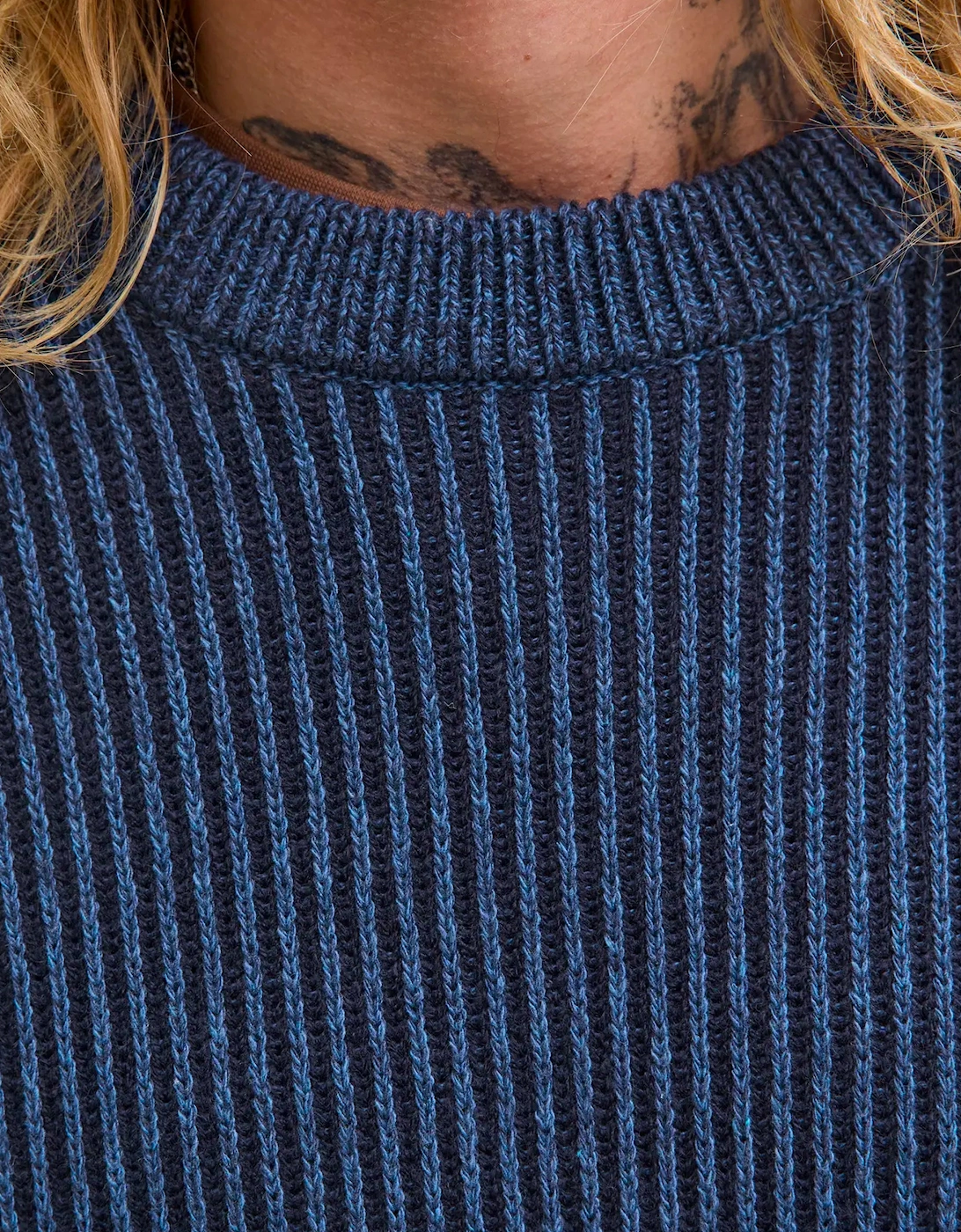 JJE Dover Knit Crew Neck Sky Captain