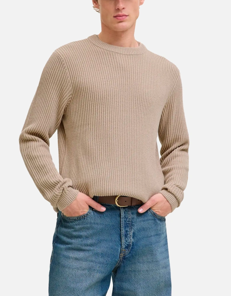 JJE Dover Knit crew neck MOONBEAM
