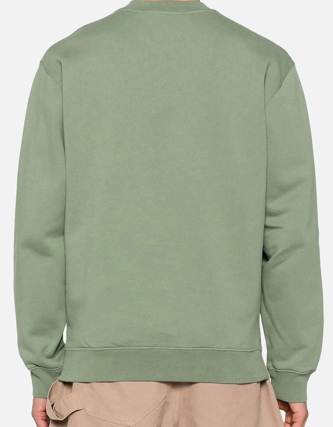 Men's Green Gros Grain Patch Logo Le Casa Sweatshirt