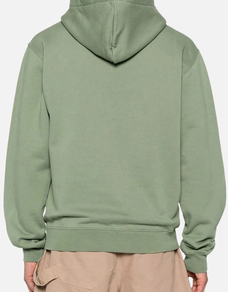 Men's Green Gros Grain Patch Logo La Casa Hoodie