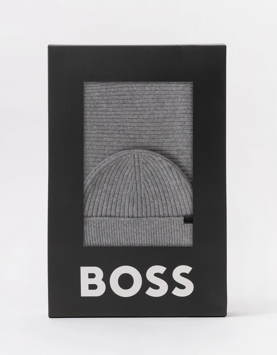 BOSS Orange Uboldi Scarf & Beanie Set - Silver 041, 5 of 4