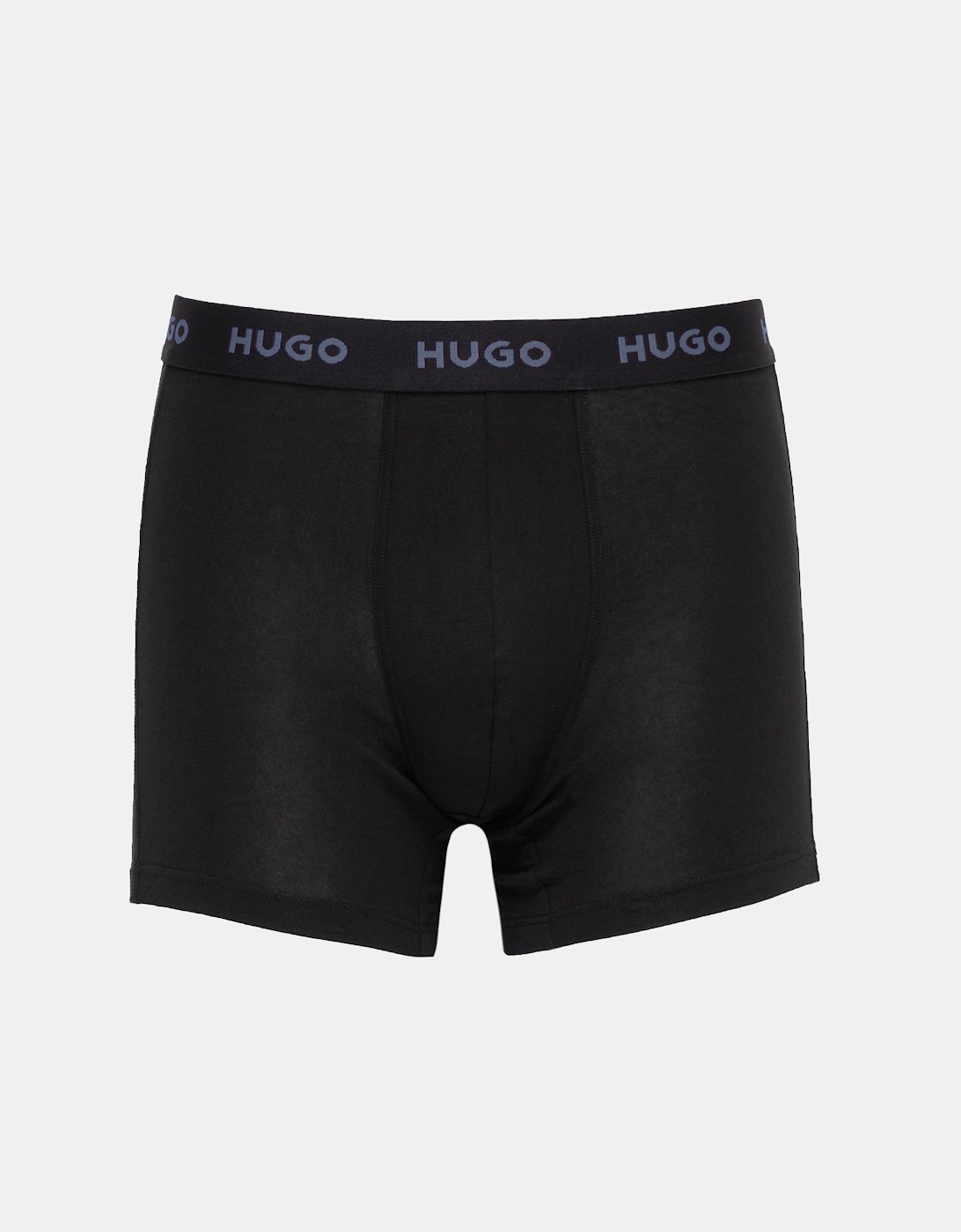 HUGO Mens 3 Pack Boxer Briefs With Logo Waistbands - Black 006