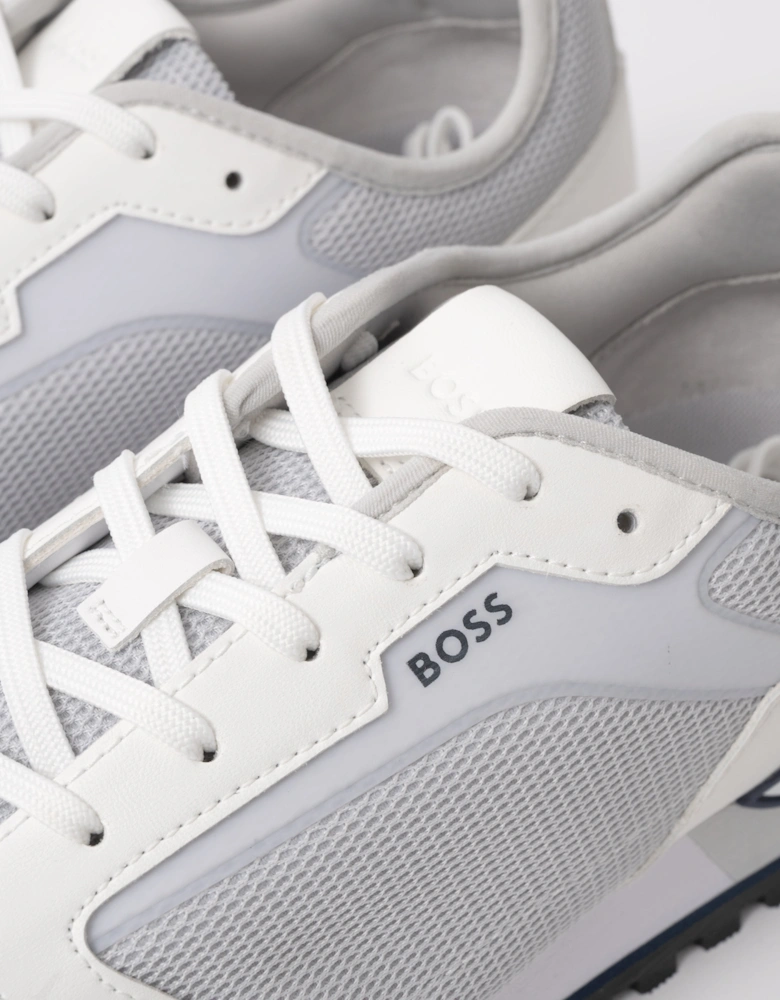 BOSS Orange Mens Parkour Runn Meth Trainers - Natural 104