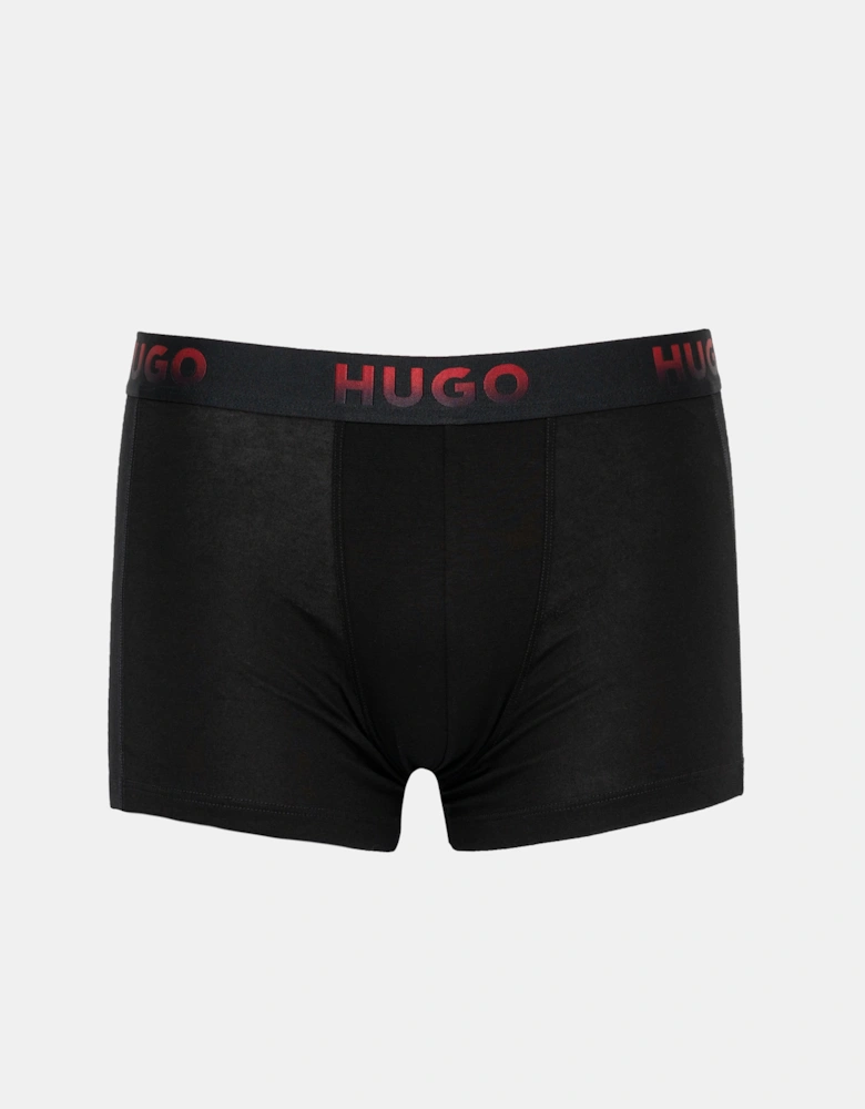 HUGO Mens 3 Pack Ombre Trunks - Open Miscellaneous 963