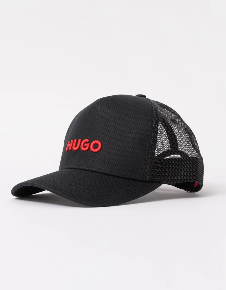 HUGO Mens Marsel Trucker Cap - Black 002