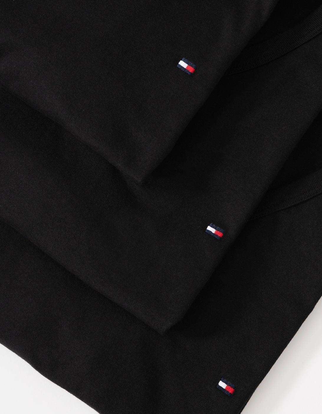 3 Pack Mens V-Neck T-Shirts - Black/Black/Black