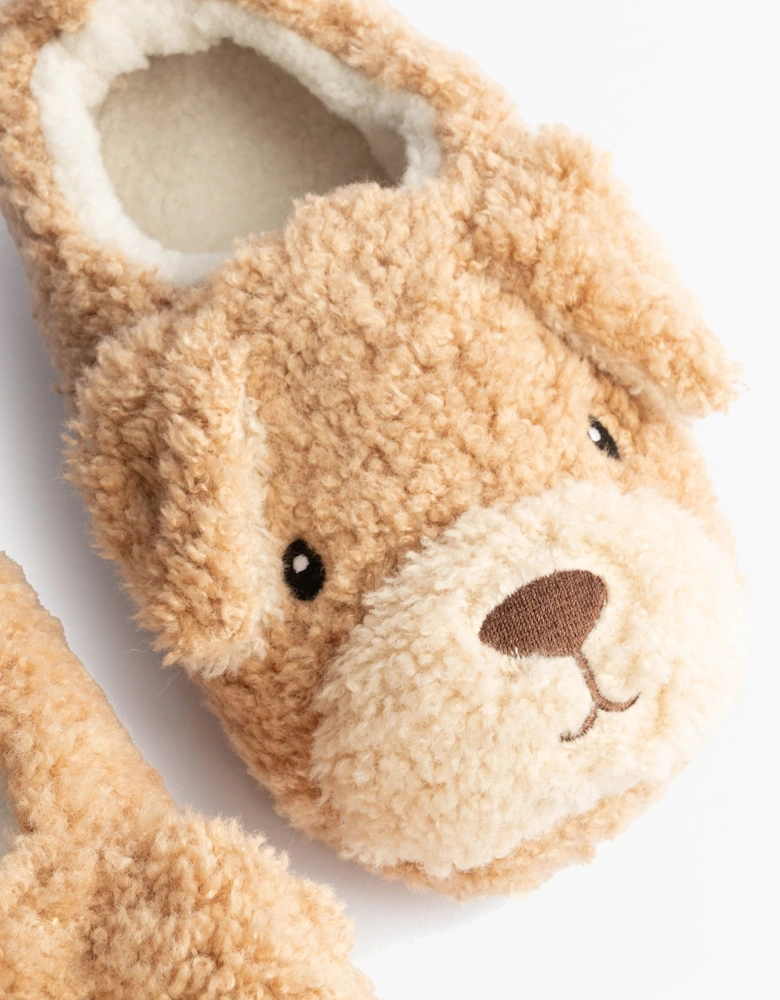 Toasties NOVELTY DOG Full Back Slippers Womens Dog