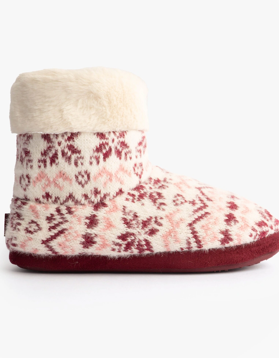 Toasties FAIR ISLE KNIT Boot Slippers Womens Fair Isle, 8 of 7