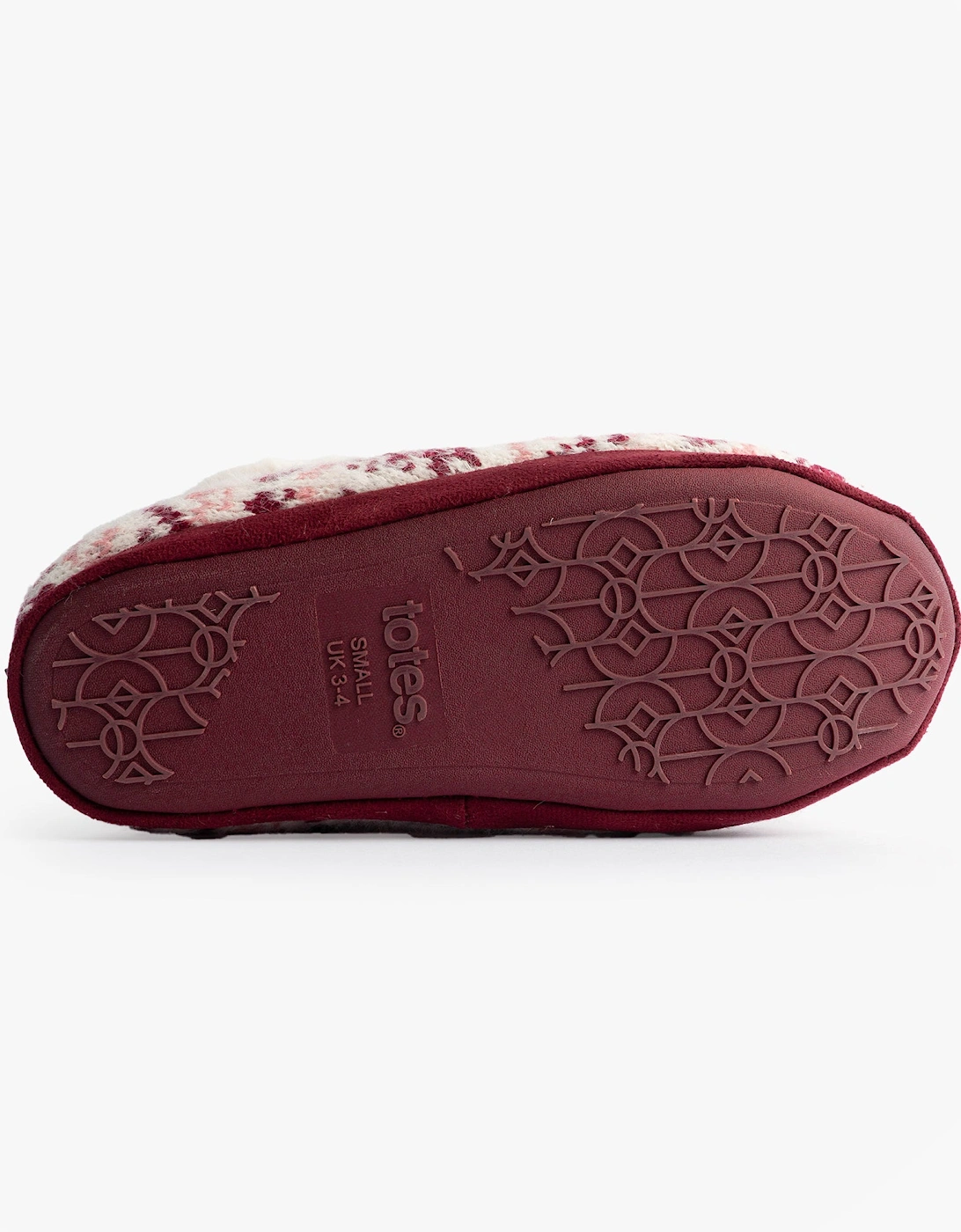 Toasties FAIR ISLE KNIT Boot Slippers Womens Fair Isle