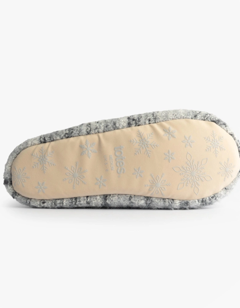 Toasties KNITTED Ballet Slippers Womens Blue