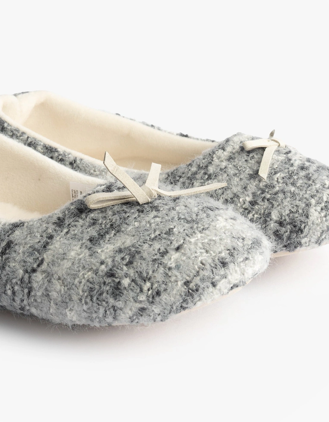 Toasties KNITTED Ballet Slippers Womens Blue