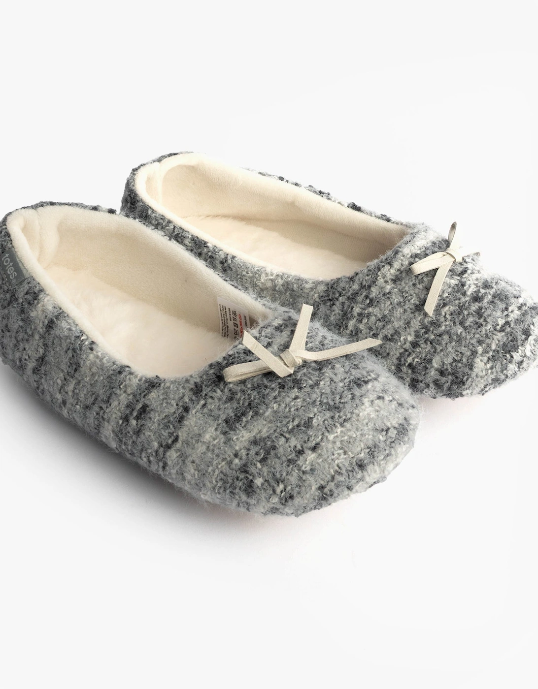 Toasties KNITTED Ballet Slippers Womens Blue