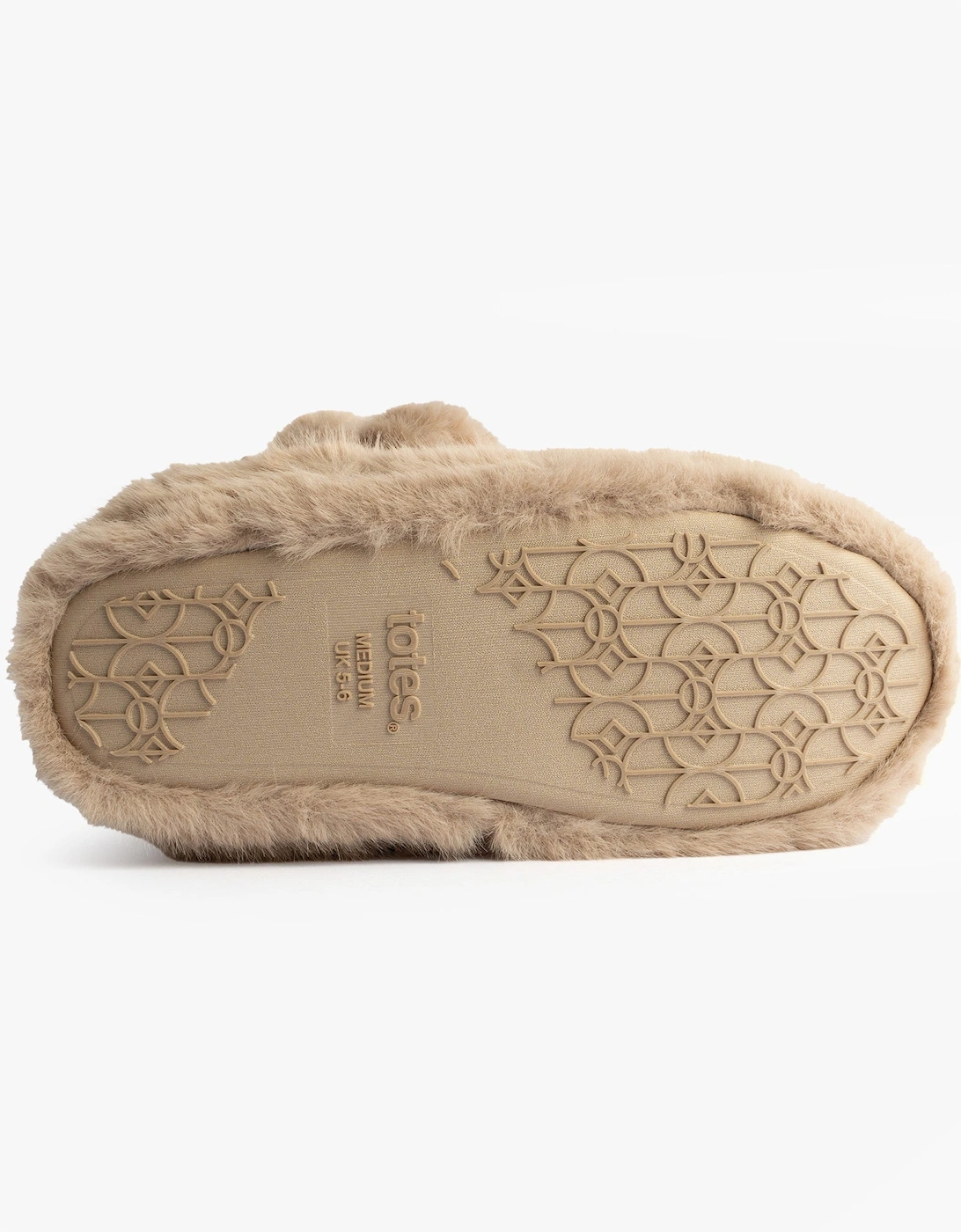 Toasties FAUX FUR Boot Slippers Womens Oat