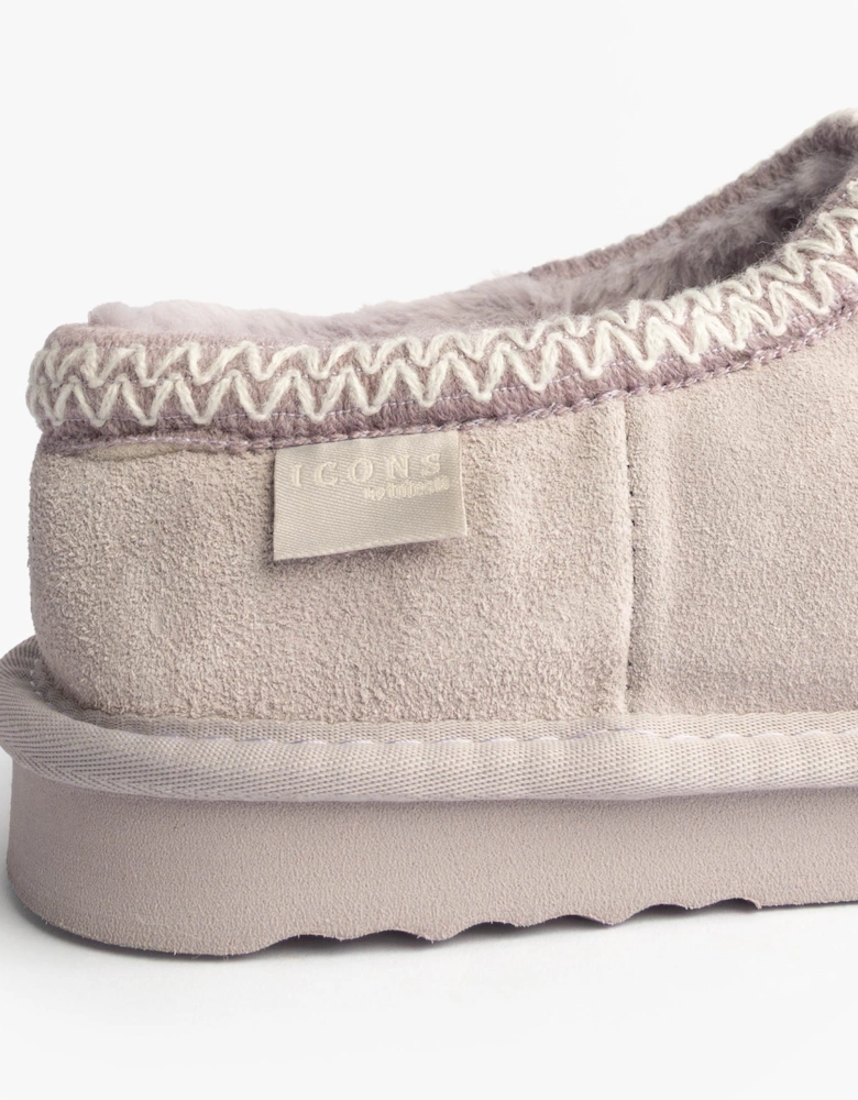 Toasties ICONS SUEDE Shoot Slippers Womens Lilac