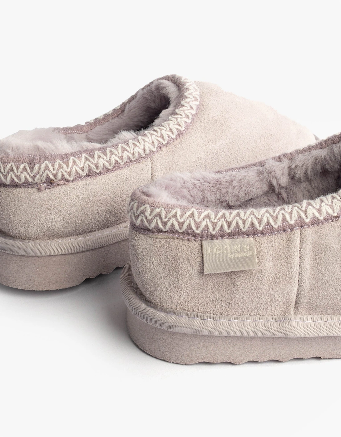 Toasties ICONS SUEDE Shoot Slippers Womens Lilac