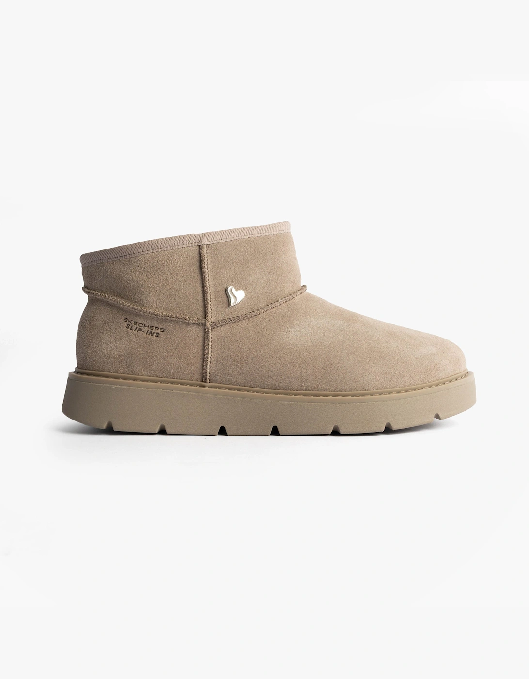 Skechers Women's Cream Keepsakes Cozy - Cozy Mini Boots Taupe - Size: 5.5