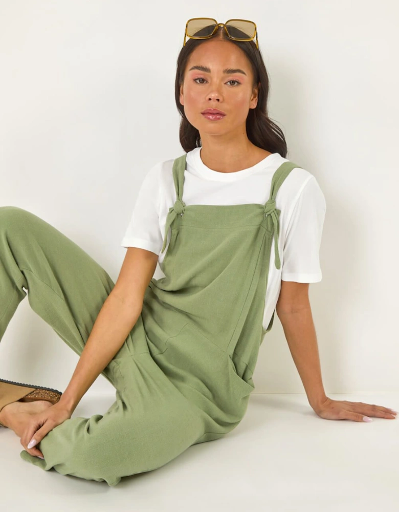 Petite Strap Woven Jumpsuit