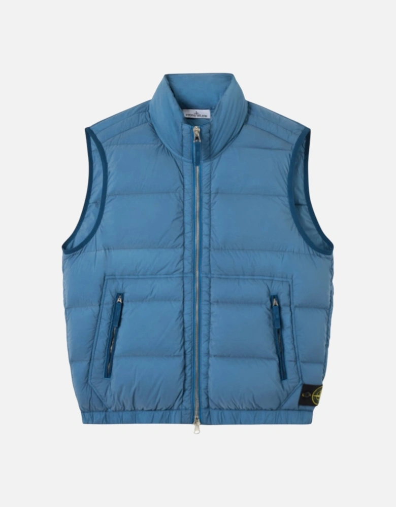 Seamless Tunnel Nylon Down-Tc Blue Gilet