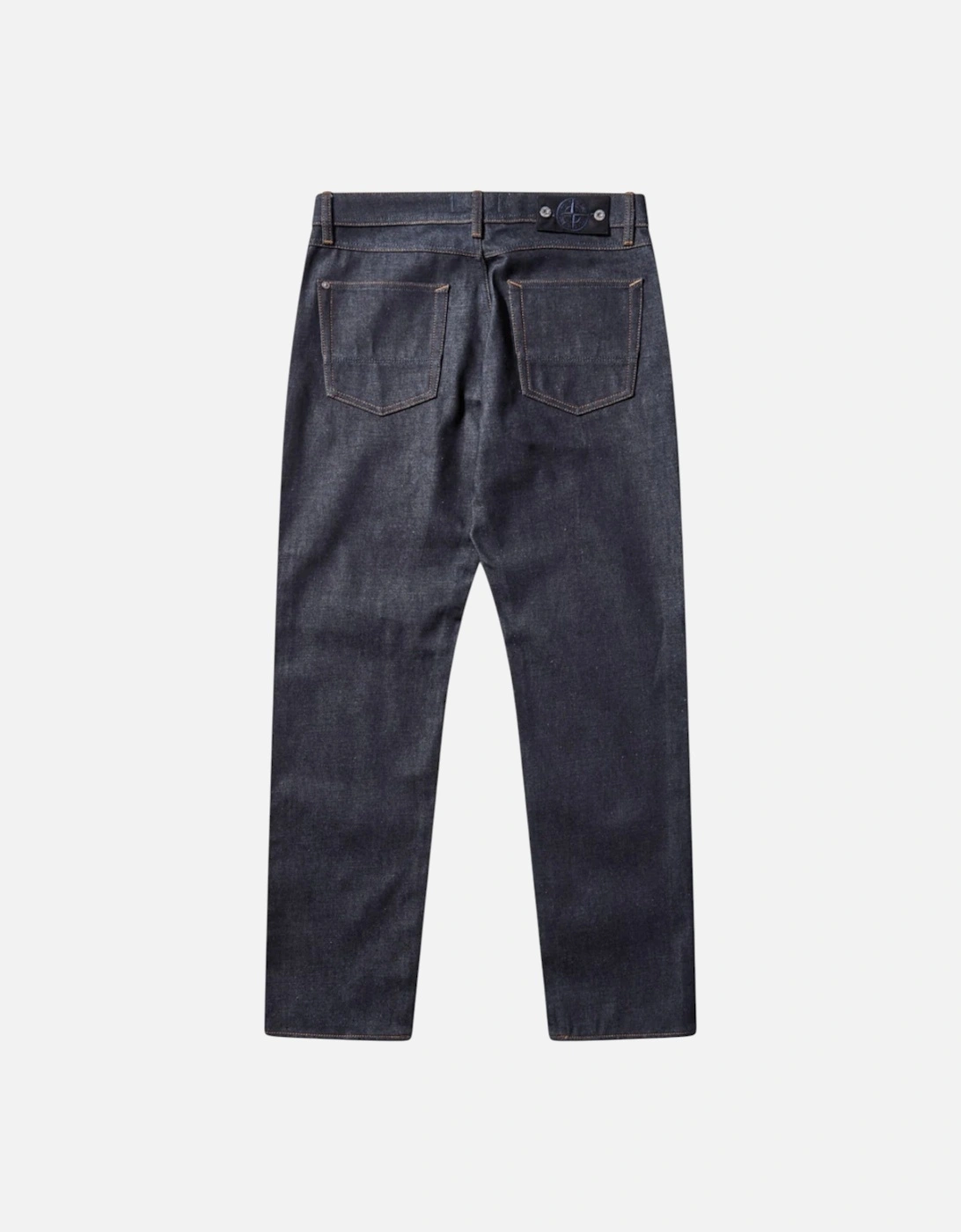 Indigo Denim Raw Straight Blue Jeans