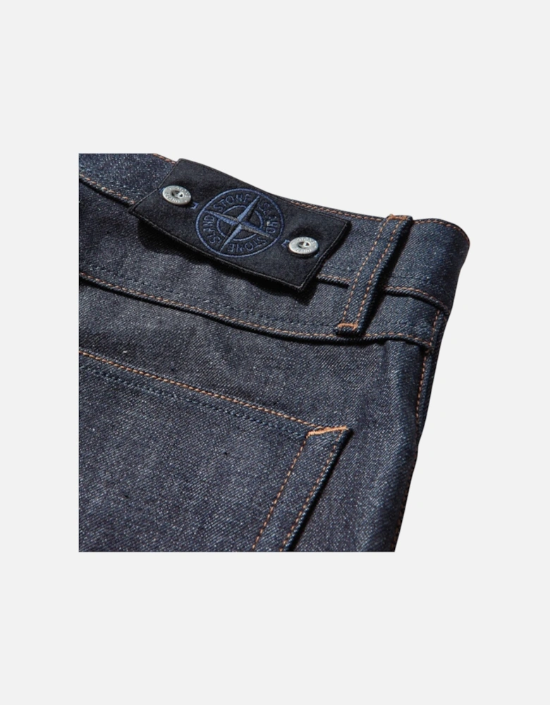 Indigo Denim Raw Straight Blue Jeans