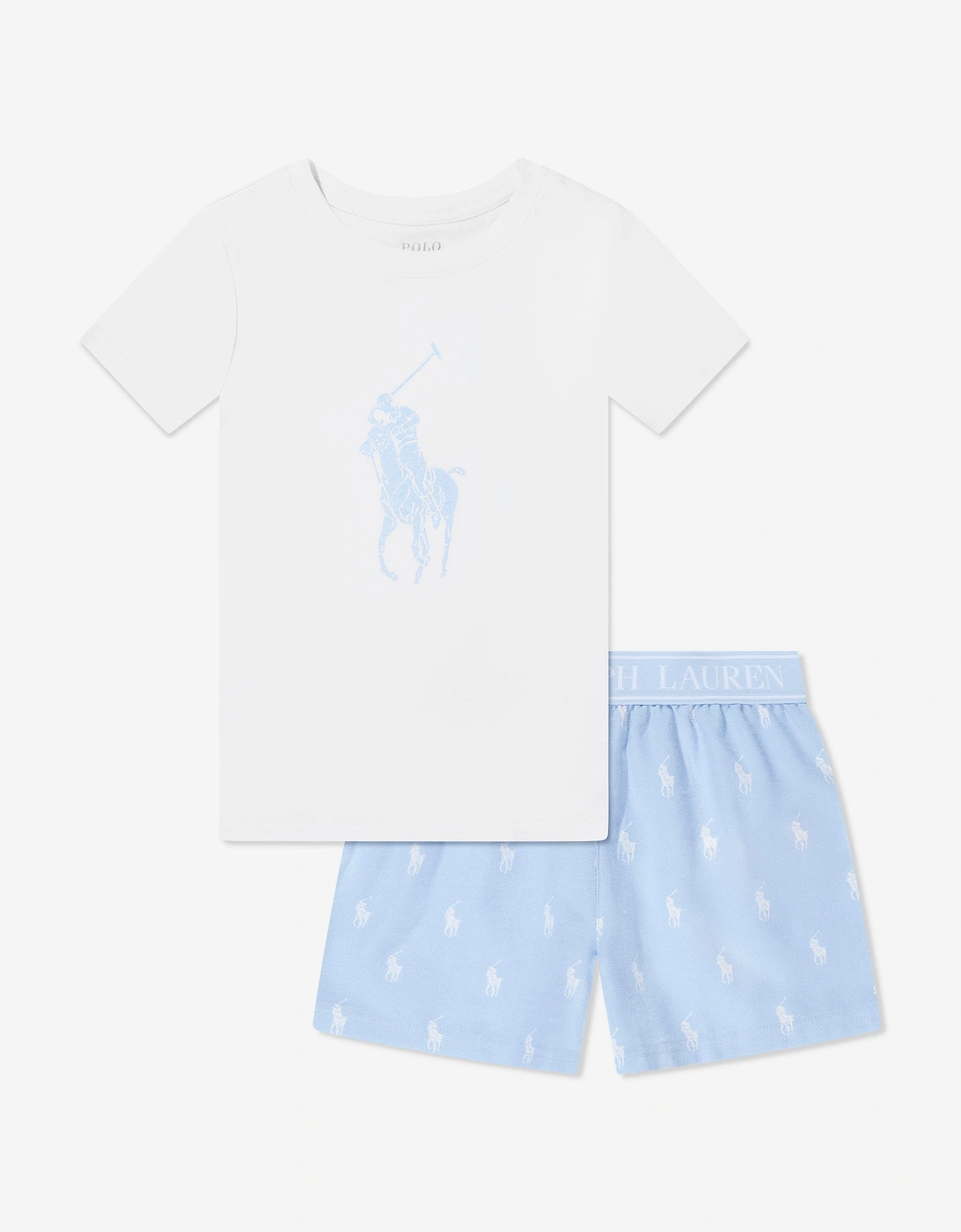 Girls Short Pyjamas Set in Blue, 5 of 4