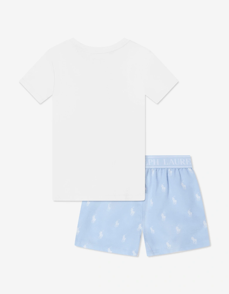 Girls Short Pyjamas Set in Blue