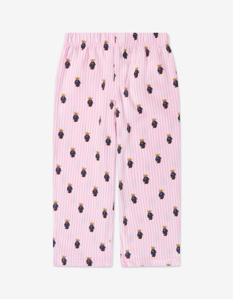 Girls Bear Pyjamas Set in Pink