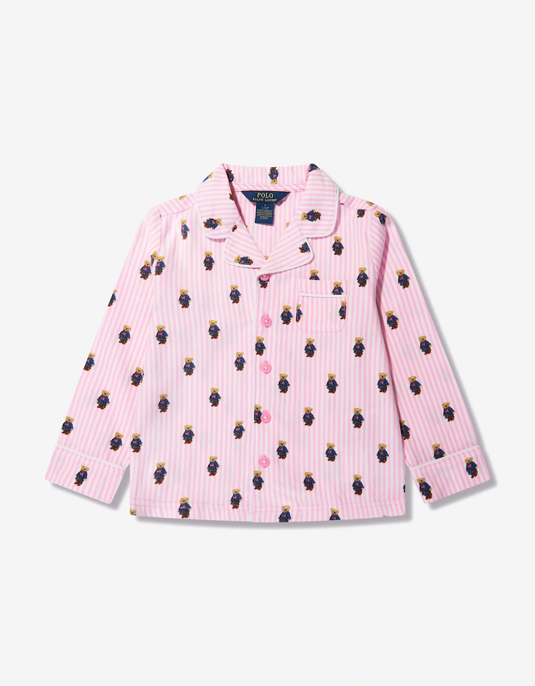 Girls Bear Pyjamas Set in Pink