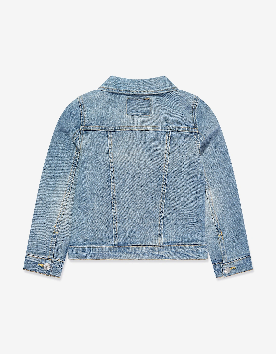 Girls Stretch Trucker Jacket in Blue