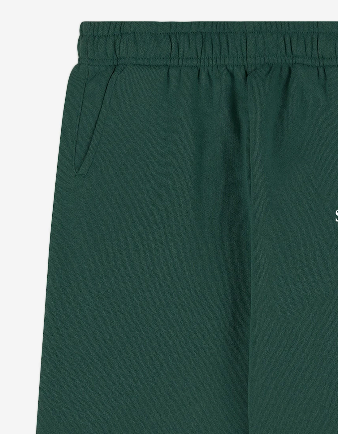 Kids Serif Logo Joggers in Green