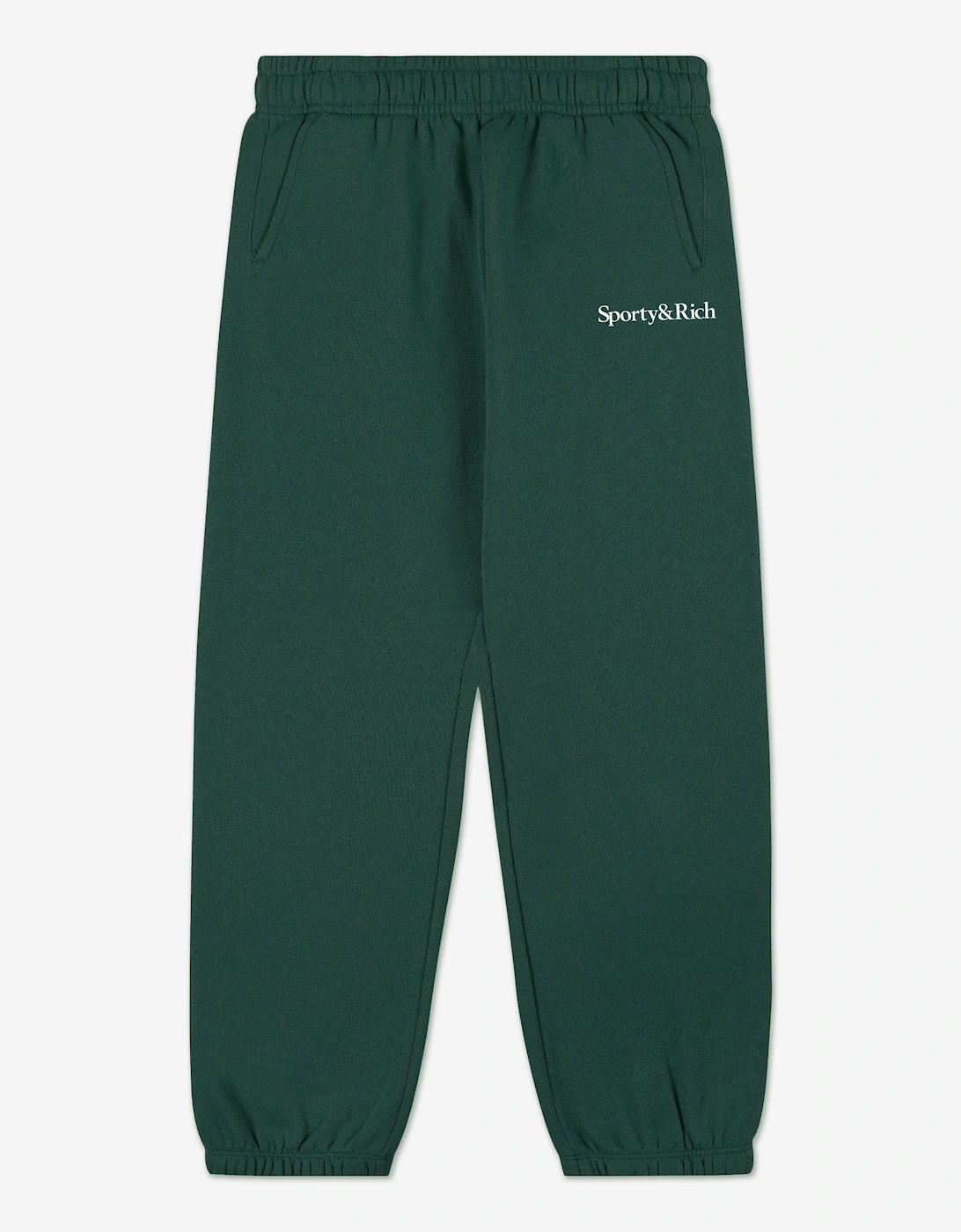 Kids Serif Logo Joggers in Green, 5 of 4